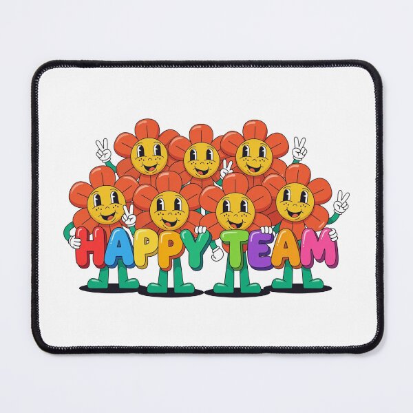 Item preview, Happy Team Smiling Daisy Flower designed and sold by arrow112.