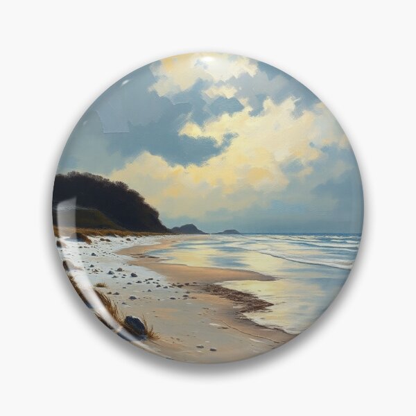 Item preview, A beach in the style of Constable. designed and sold by oldMastersofart.