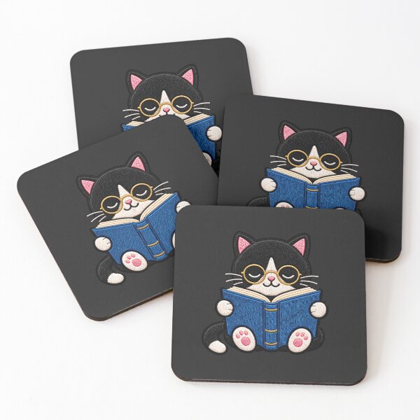 Item preview, Cat Reading Book designed and sold by ColorSplash123.