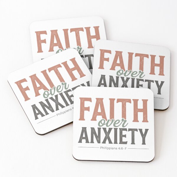 Item preview, Faith Over Anxiety Christian Mental Health Sticker designed and sold by Kayshies8120.
