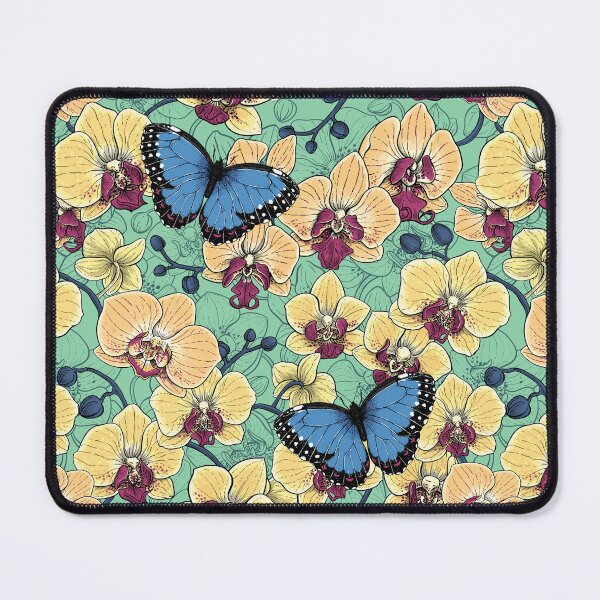 Item preview, Botanical Orchid Garden with Butterflies designed and sold by Katerina Mitkova Kirilova.
