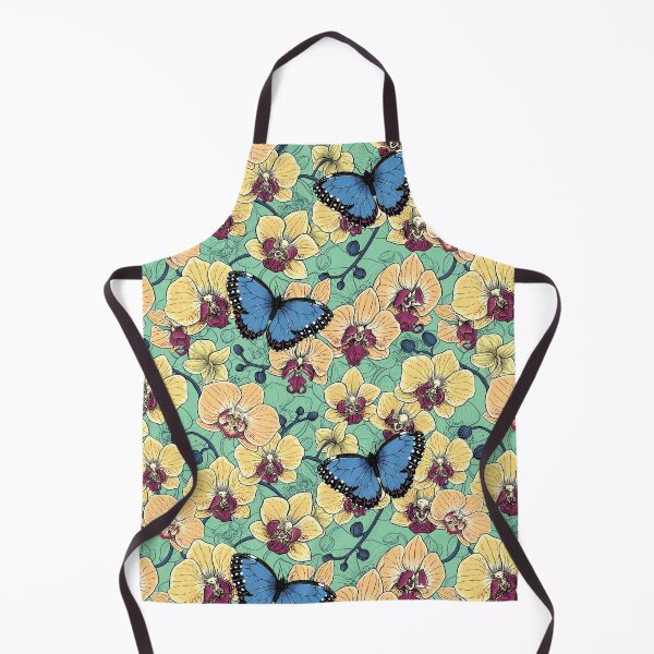 Item preview, Botanical Orchid Garden with Butterflies designed and sold by Katerina Mitkova Kirilova.