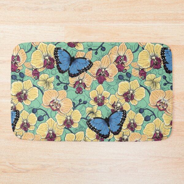 Item preview, Botanical Orchid Garden with Butterflies designed and sold by Katerina Mitkova Kirilova.