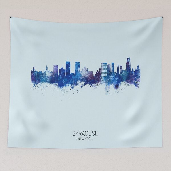 Aperçu de l'œuvre Syracuse, New York Skyline créée et vendue par ArtPrints.