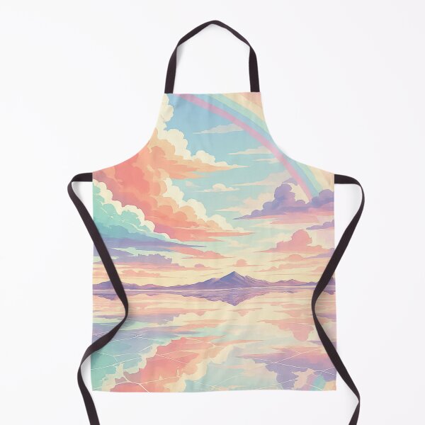 Item preview, Pastel Rainbow Sky Mountain Landscape - Dreamy Fantasy designed and sold by irfanshikh.