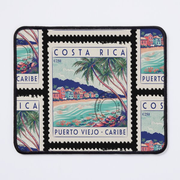 Item preview, Puerto Viejo Costa Rica Caribbean Postage Stamp Sticker designed and sold by stickercuffs.