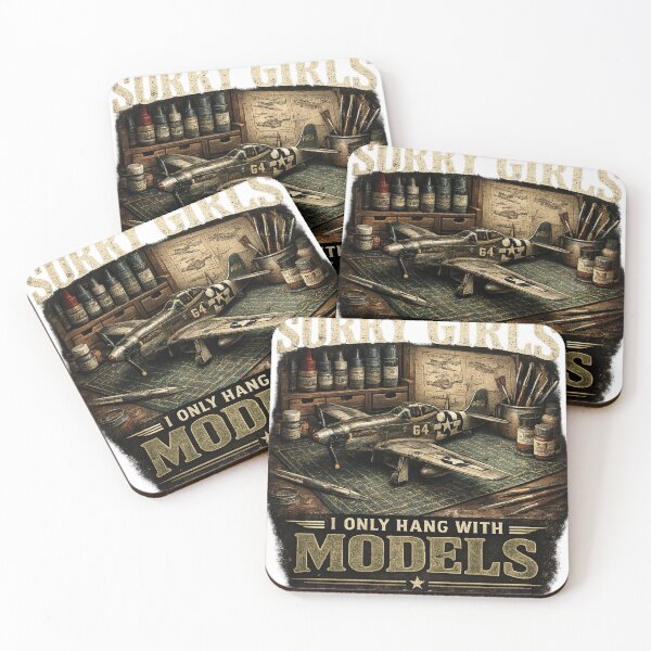 Item preview, Sorry Girls I Only Hang With Models Funny Model Building Vintage Hobby Shirt designed and sold by Masloshop.
