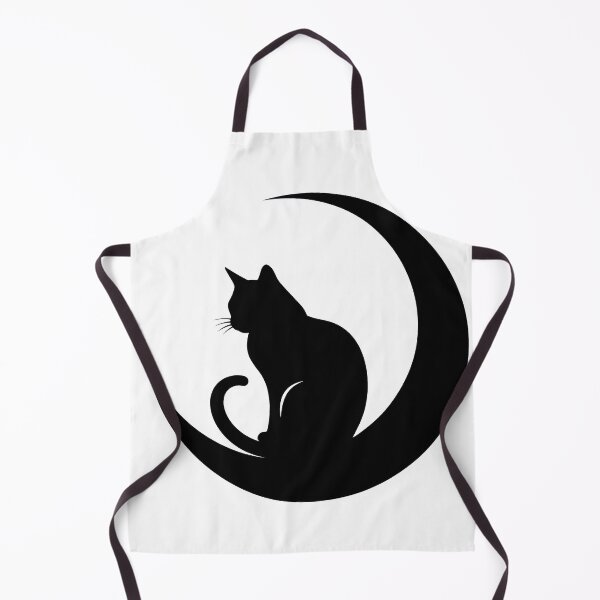 Item preview, Black Cat Sitting on Crescent Moon designed and sold by Hoodybaba.