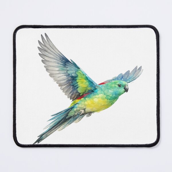 Item preview, Red-Rumped Parrot in Flight Watercolour designed and sold by Jaruart.