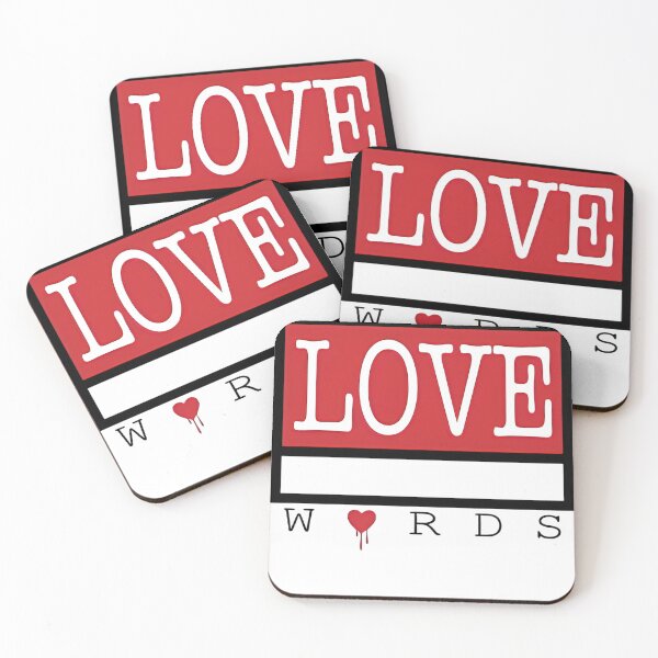 Item preview, Love Words Hearts designed and sold by BoldHeartArt.