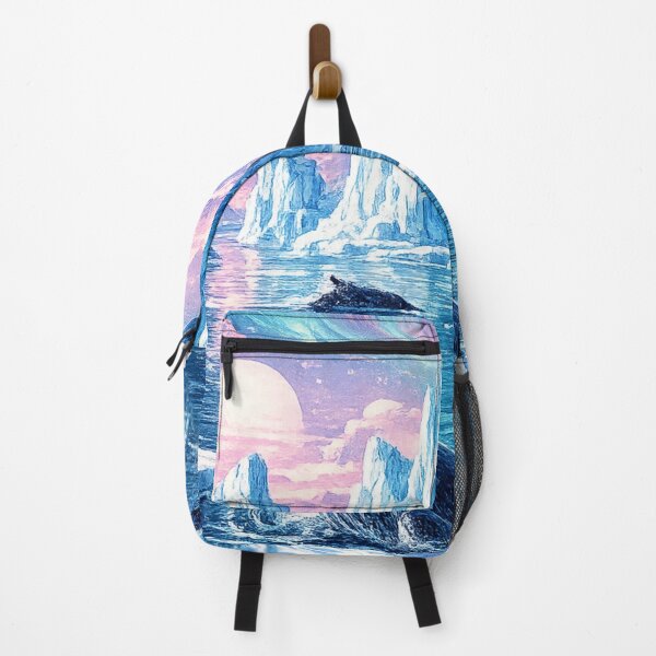 Item preview, Icy Arctic Whales Glacier - Fantasy Ice Landscape designed and sold by irfanshikh.