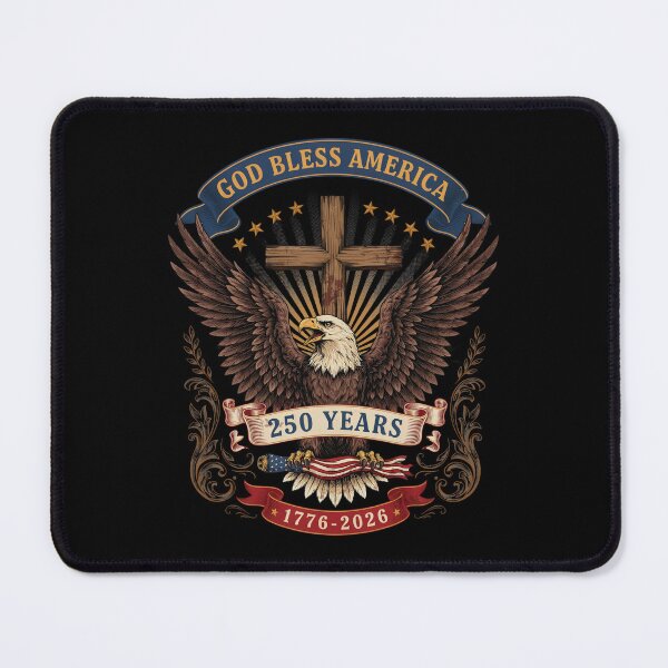 Item preview, God Bless America Eagle Cross 250 Years 1776-2026 Patriotic Semiquincentennial V12 designed and sold by DarylWelsh2024.