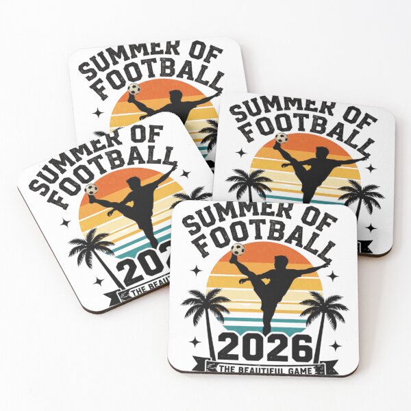 Item preview, Summer of Football 2026 Retro Vintage Soccer Fan T-Shirt | Sunset Football Graphic designed and sold by BloomingByL.