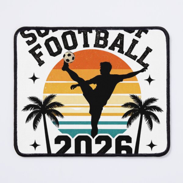Item preview, Summer of Football 2026 Retro Vintage Soccer Fan T-Shirt | Sunset Football Graphic designed and sold by BloomingByL.