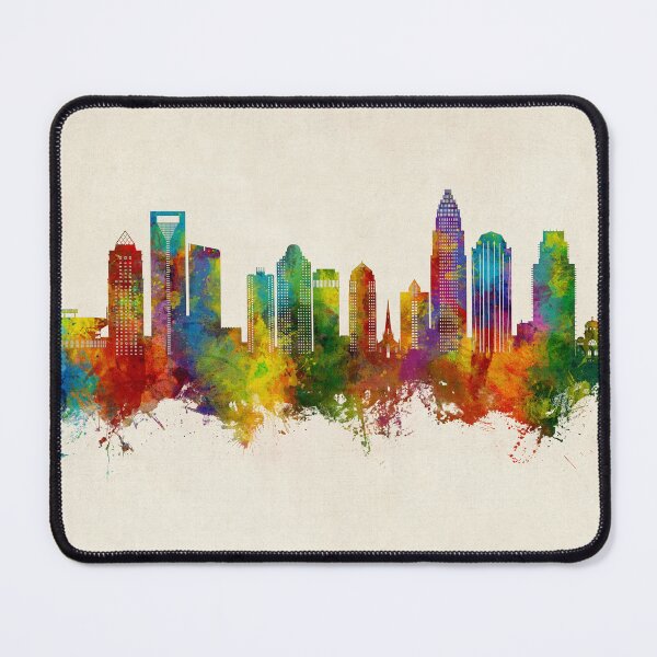 Item preview, Charlotte North Carolina Skyline designed and sold by ArtPrints.