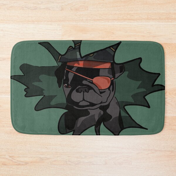 Item preview, Pirate Pug Peeking Through Torn Shirt | Funny Dog Illusion designed and sold by Fun Funky Designs.