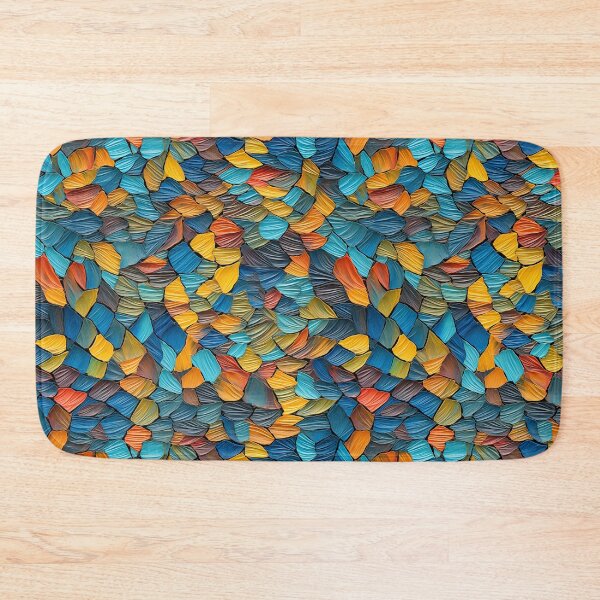 Item preview, Ribbed Petal Plastic Mosaic Seamless Photo Texture designed and sold by DigitaICraft.