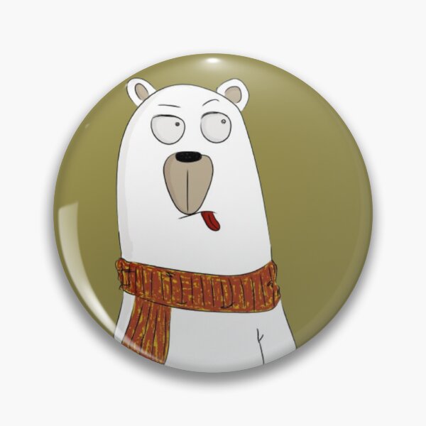Item preview, Cute Polar Bear with Cozy Scarf Funny Winter Cartoon designed and sold by Slay29.