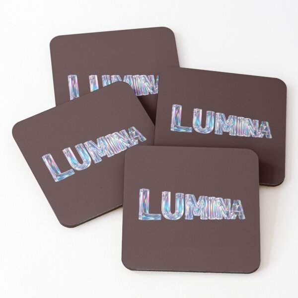Item preview, LUMINA -Futuristic 3D Iridescent Glass Typography designed and sold by zenithdecalco.