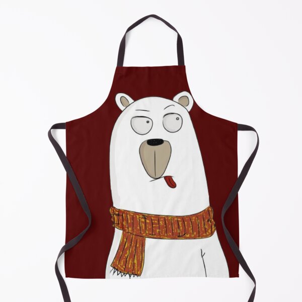 Item preview, Cute Polar Bear with Cozy Scarf Funny Winter Cartoon designed and sold by Slay29.