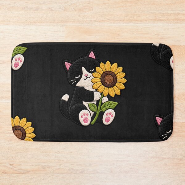 Item preview, Cat Hugging Giant Sunflower designed and sold by ColorSplash123.