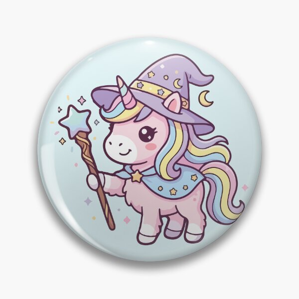 Item preview, Cute Kawaii Wizard Unicorn Magic Wand designed and sold by BrownHorse90s.