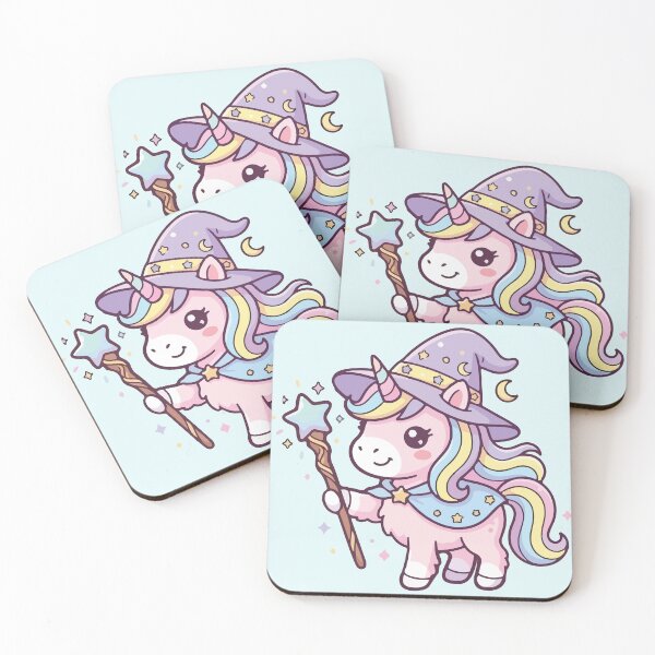 Item preview, Cute Kawaii Wizard Unicorn Magic Wand designed and sold by BrownHorse90s.