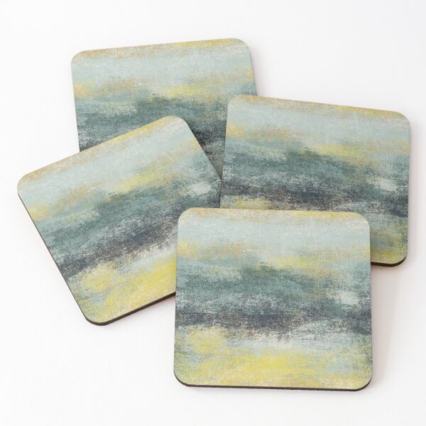 Item preview, Resort Ombre Gold Blue Dreamscape Horizon Textured Abstract designed and sold by RenattaZare.