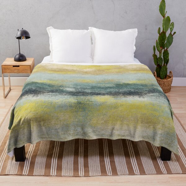 Item preview, Resort Ombre Gold Blue Dreamscape Horizon Textured Abstract designed and sold by RenattaZare.