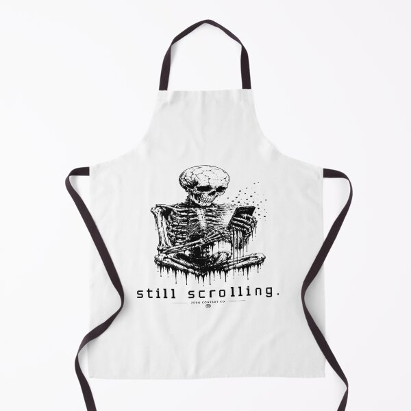 Item preview, Skeleton Scrolling – Glitch Doomscroll Digital Decay Streetwear Graphic designed and sold by ZeroContextCo.