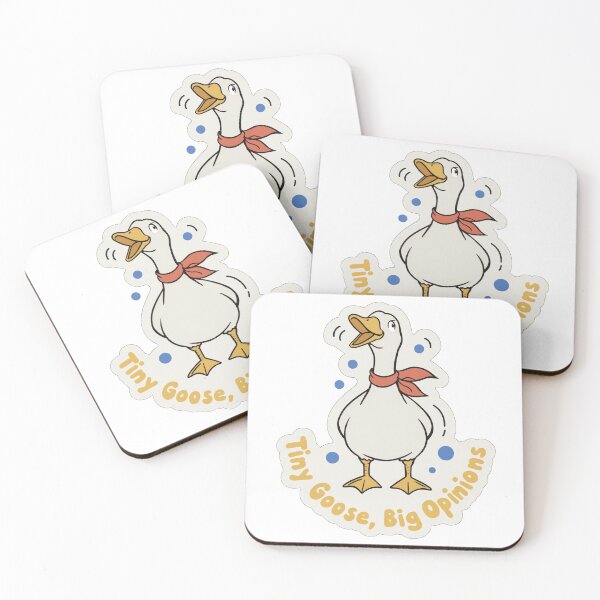 Item preview, Tiny Goose Big Opinions Funny Goose Sticker designed and sold by KHCreative2025.