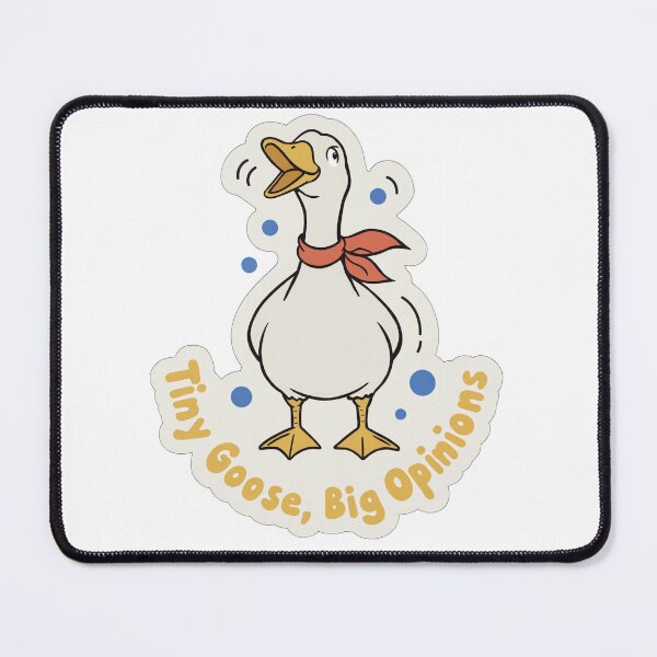 Item preview, Tiny Goose Big Opinions Funny Goose Sticker designed and sold by KHCreative2025.