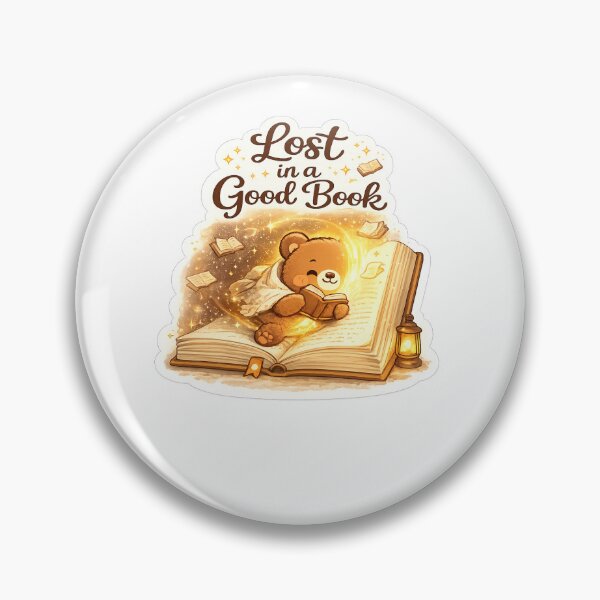 Item preview, Lost in a Good Book | Cute Bear Reading Sticker designed and sold by DreamTags Studio.