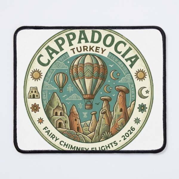 Item preview, Cappadocia Turkey Hot Air Balloon Retro Vintage Sticker designed and sold by Zeyzep.