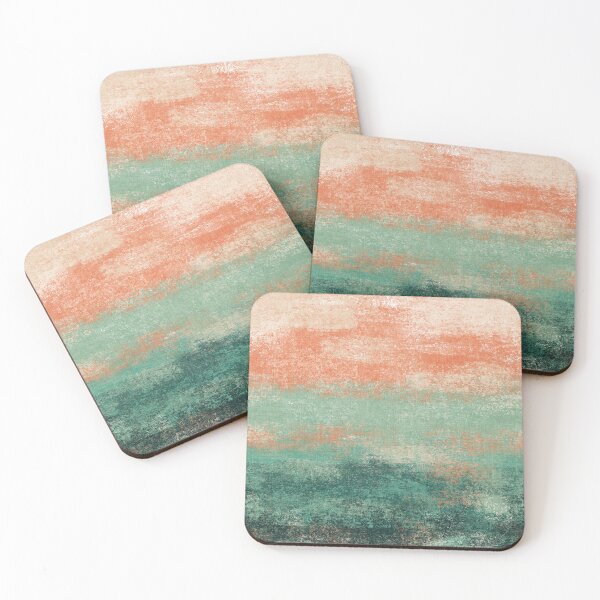 Item preview, Resort Ombre Green Terracotta Dreamscape Horizon Textured Abstract designed and sold by RenattaZare.