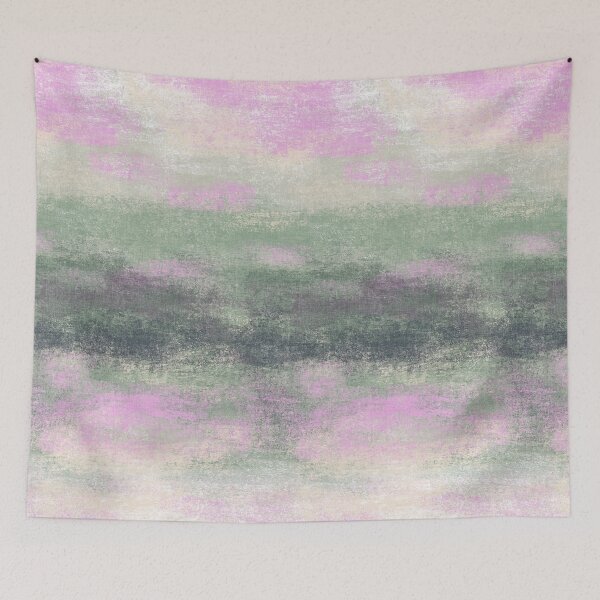 Item preview, Resort Ombre Green Pink Dreamscape Horizon Textured Abstract designed and sold by RenattaZare.