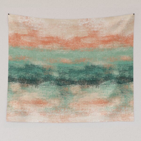 Item preview, Resort Ombre Green Terracotta Dreamscape Horizon Textured Abstract designed and sold by RenattaZare.