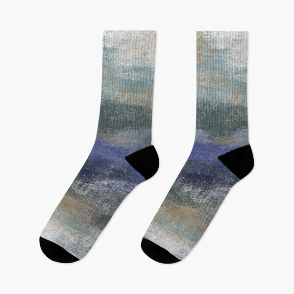 Item preview, Resort Ombre Moody Blue Green Dreamscape Horizon Textured Abstract designed and sold by RenattaZare.