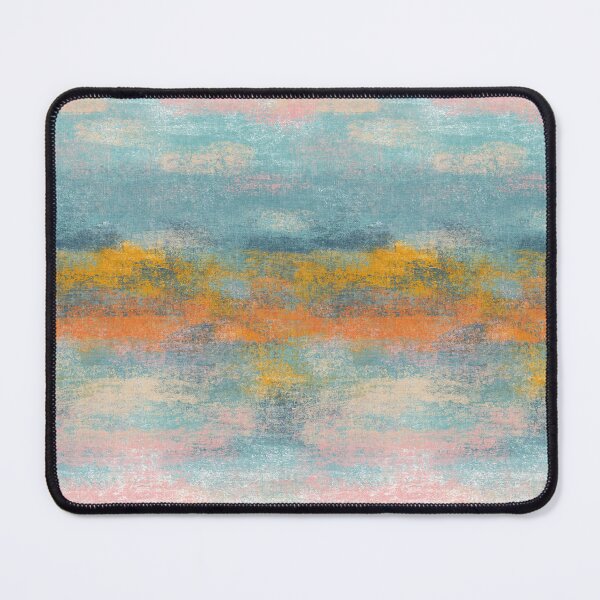 Item preview, Resort Ombre Retro Aqua Orange Dreamscape Horizon Textured Abstract designed and sold by RenattaZare.