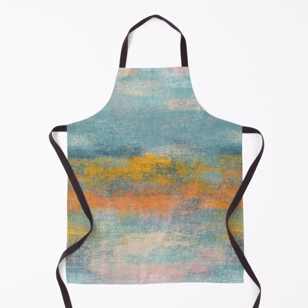 Item preview, Resort Ombre Retro Aqua Orange Dreamscape Horizon Textured Abstract designed and sold by RenattaZare.