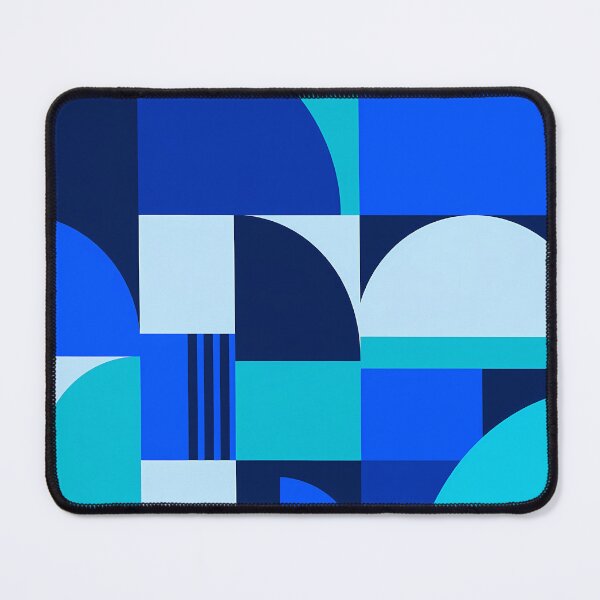 Item preview, Blue Geometric Abstract Arches Pattern Art designed and sold by Aureva Arts Shop.