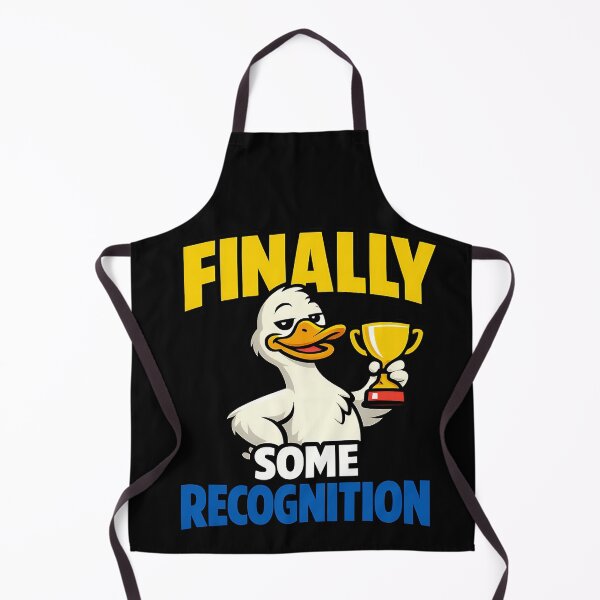 Item preview, Finally Some Recognition Funny Trophy Duck designed and sold by TeeTimeTreasure.
