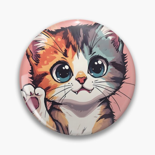 Item preview, Cute Kawaii Calico Kitten Sticker | Adorable Cartoon Cat Illustration designed and sold by dreamz-world.