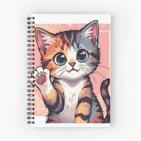Item preview, Cute Kawaii Calico Kitten Sticker | Adorable Cartoon Cat Illustration designed and sold by dreamz-world.