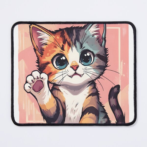 Item preview, Cute Kawaii Calico Kitten Sticker | Adorable Cartoon Cat Illustration designed and sold by dreamz-world.