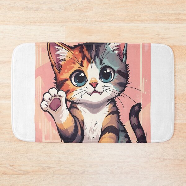 Item preview, Cute Kawaii Calico Kitten Sticker | Adorable Cartoon Cat Illustration designed and sold by dreamz-world.
