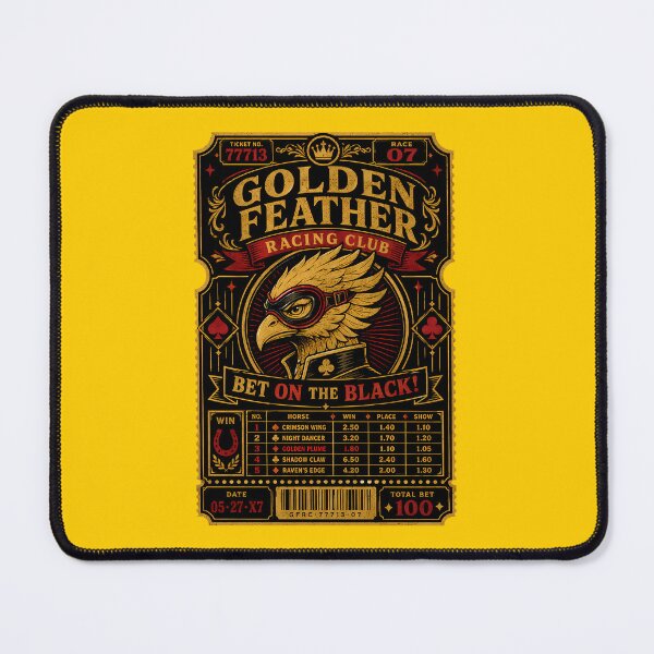 Item preview, Golden Feather Racing Ticket designed and sold by agearb.