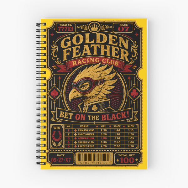 Item preview, Golden Feather Racing Ticket designed and sold by agearb.