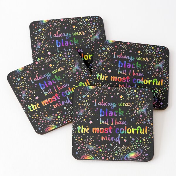 Item preview, I Always Wear Black But I Have the Most Colorful Mind designed and sold by BobaTeeStore.
