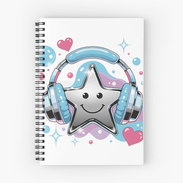 Item preview, Cute Star Headphones Y2K Music Sticker designed and sold by KHCreative2025.